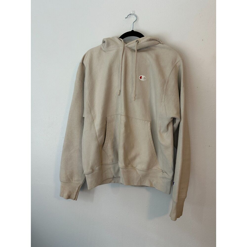 Champion Beige Thick Hoodie – Super Cozy & Comfortable